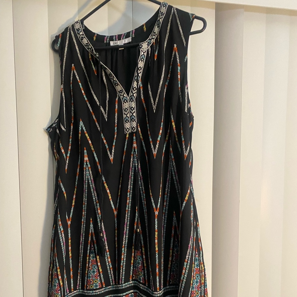 DR2 Black Aztec Print Dress